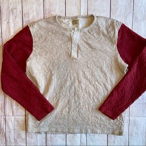 Lucky brand men’s Henley long sleeve shirt large